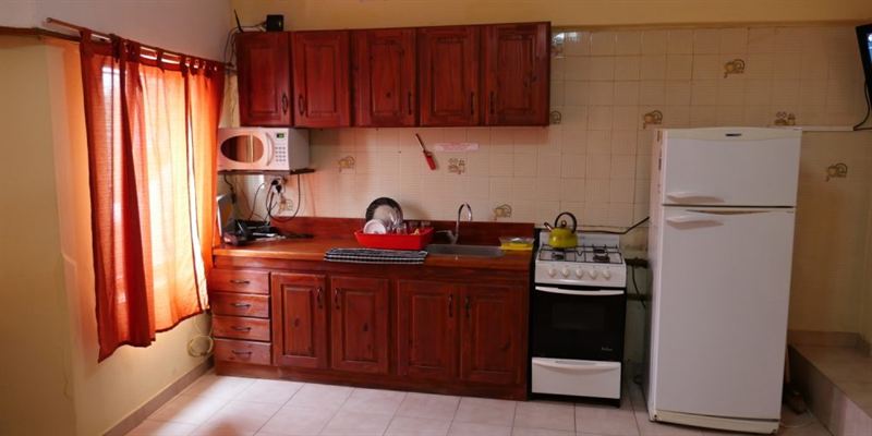 Espacio común con horno y microondas